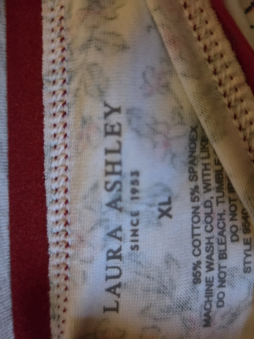 Four Pack Laura Ashley Cotton Underwear with Branded Trim - Picture 4 of 7